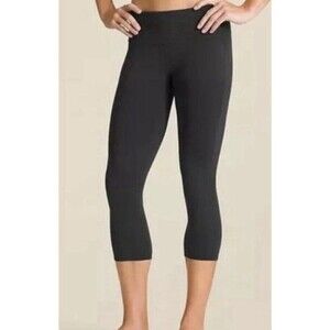 Athleta Chaturanga Capri Cropped Leggings XS Black Stretch Innner Key Pocket